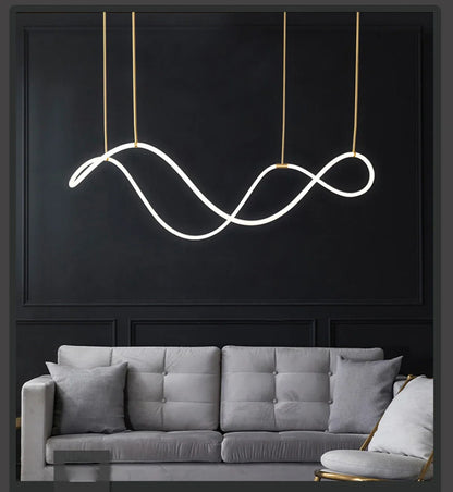 Nordic Gold LED Chandelier Dining Light