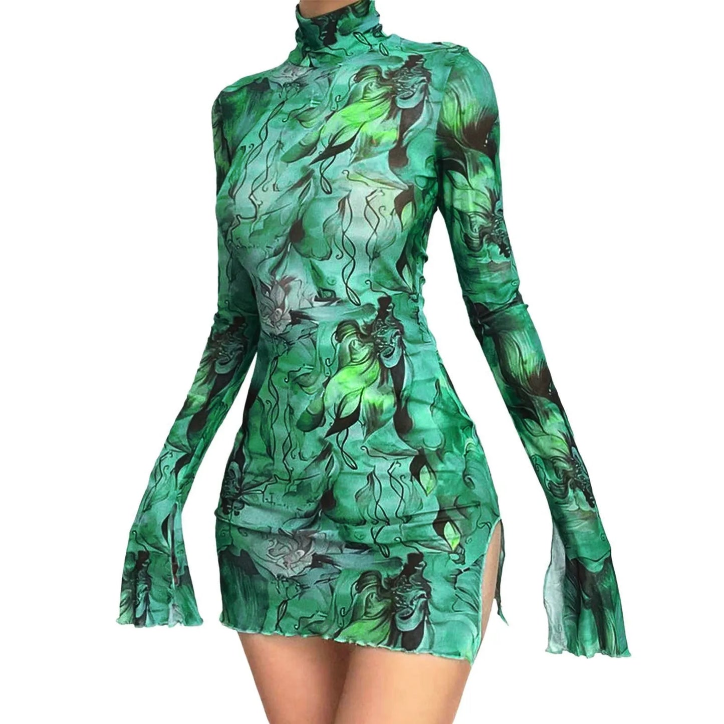 Women’s Y2K Mesh Vintage Dress