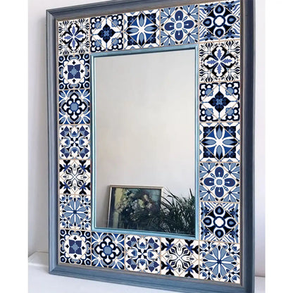 24 PCS Modern Style PVC Tile Stickers Waterproof Antifouling Self Adhesive  Kitchen Bathroom Floor Art Wall Decor Decals