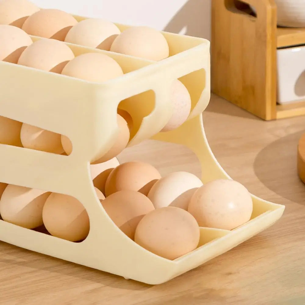 Automatic Rolling 3-Tier Egg Dispenser