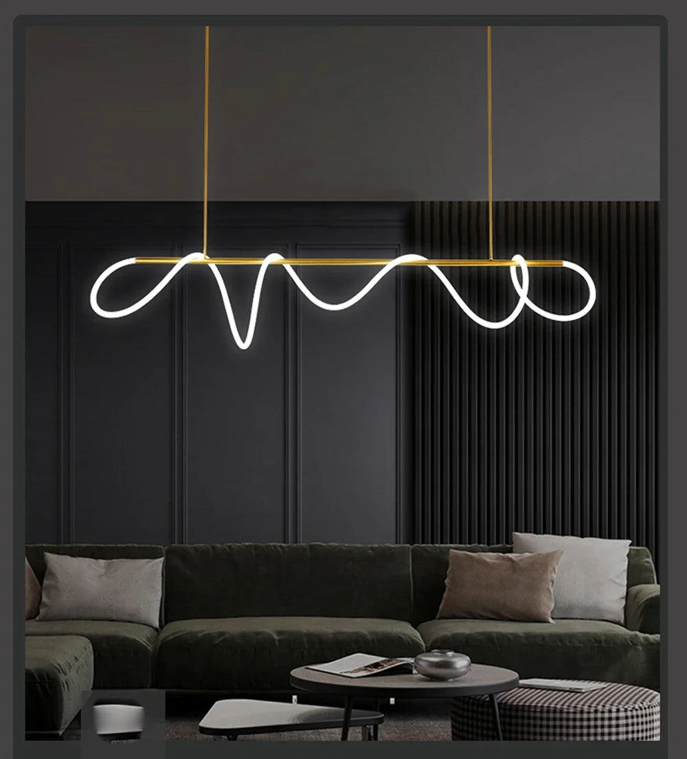 Nordic Gold LED Chandelier Dining Light
