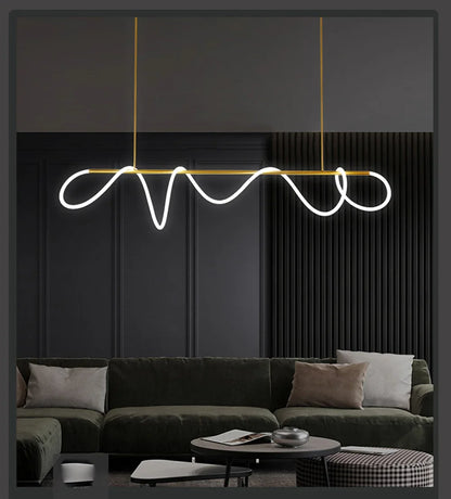 Nordic Gold LED Chandelier Dining Light