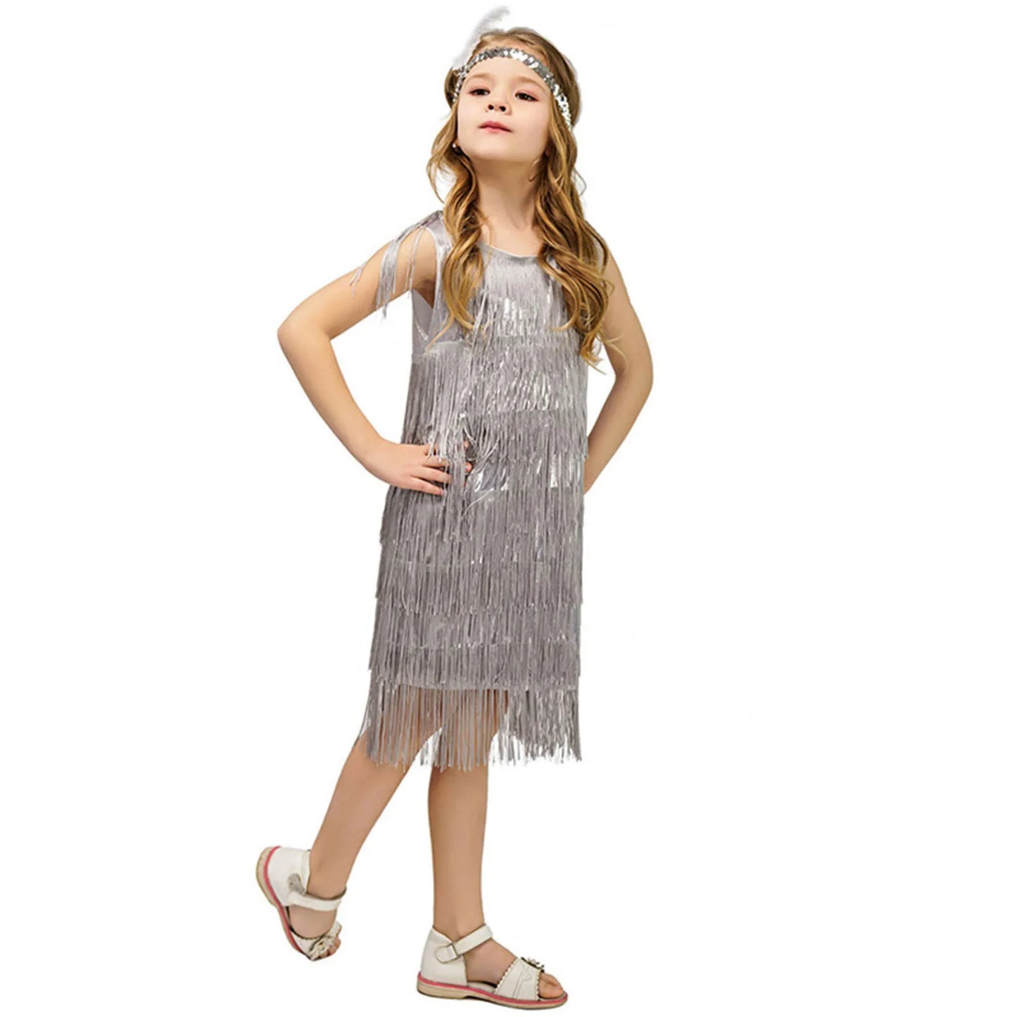 Girls Party Flapper Dance Dress