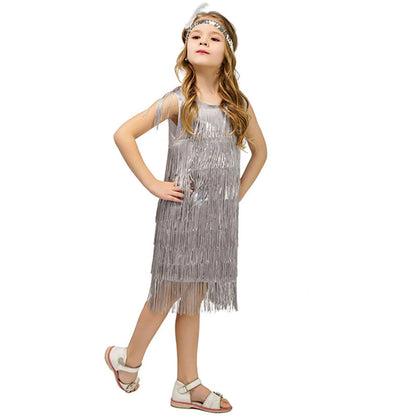Girls Party Flapper Dance Dress