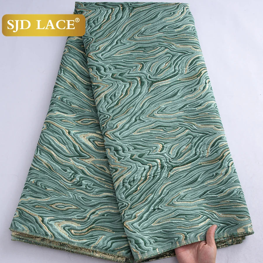 African Brocade Lace Fabric – 5 Yards