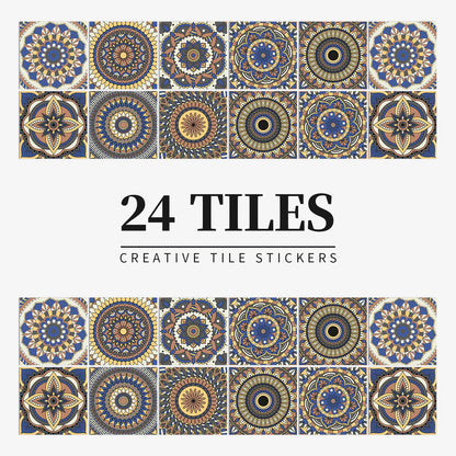 24 PCS PVC Tile Stickers Waterproof