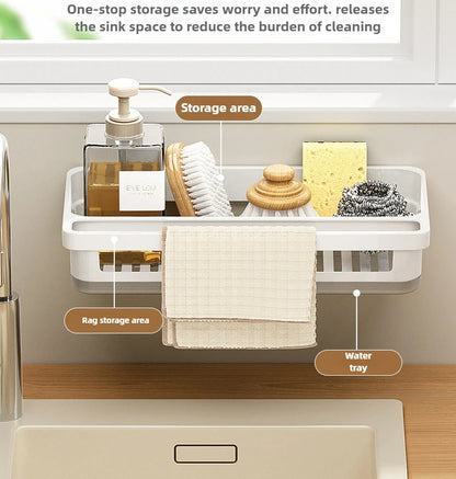 Sink Sponge Holder with Drainage Tray