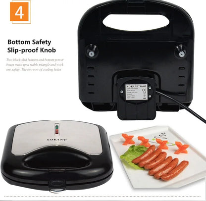 6-Hole Hot Dog Maker Breakfast Machine