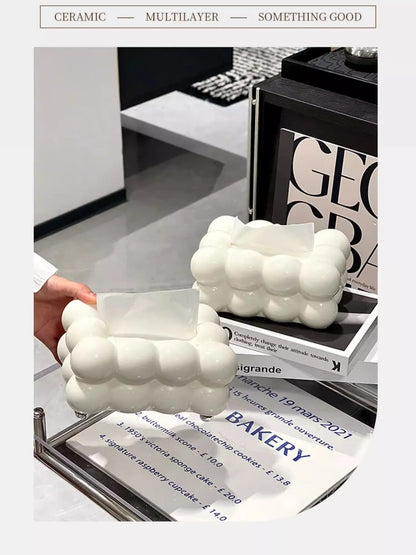 Cute Cloud Design Tissue Box Organizer for Home