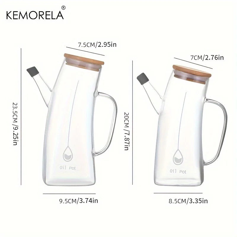 KEMORELA Leakproof Glass Oil Dispenser