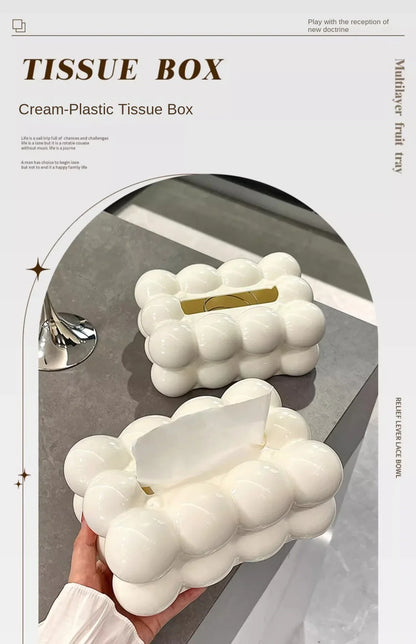 Cute Cloud Design Tissue Box Organizer for Home