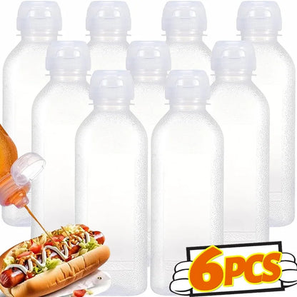 Plastic Oil Bottle Squeeze Condiment BBQ Dispenser