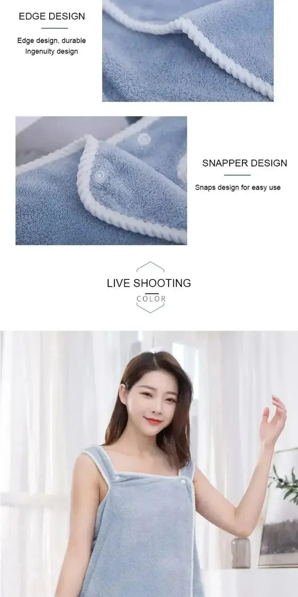 Wearable Bath Towel Dress