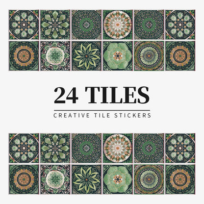 24 PCS PVC Tile Stickers Waterproof