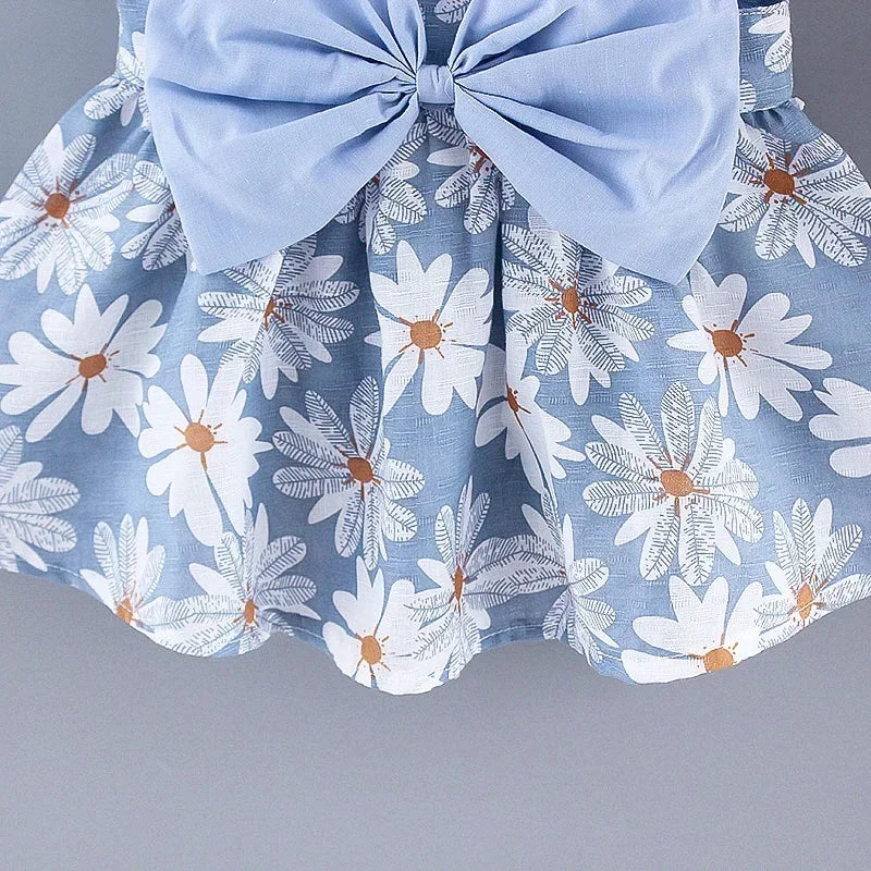 Girls Summer Floral Princess Dress