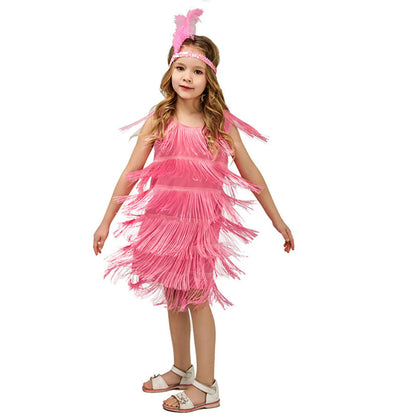 Girls Party Flapper Dance Dress