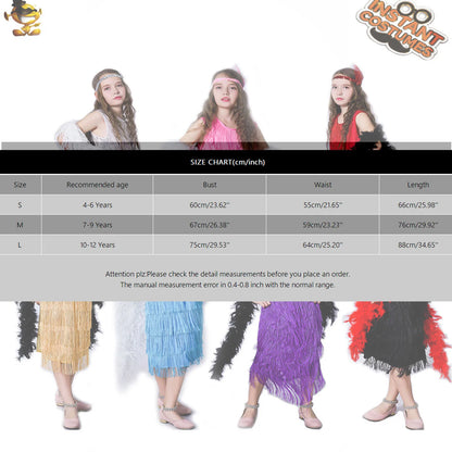 Girls Latin Dance Fringe Dress