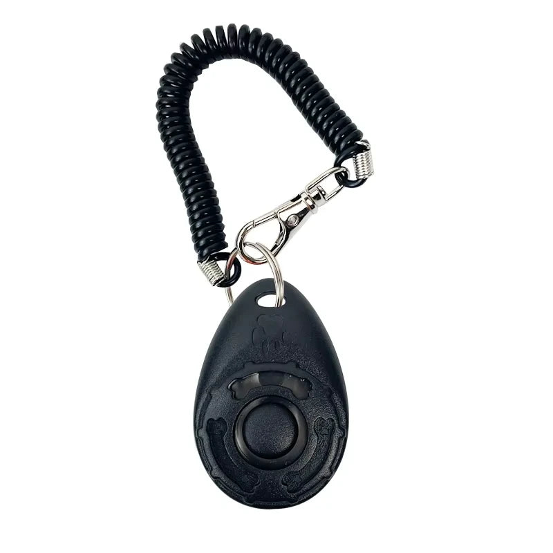 Dog Training Clicker Aid Adjustable WristStrap Sound Plastic Pet Cat Click Trainer Key Chain Dog Repeller Dog Supplies ﻿