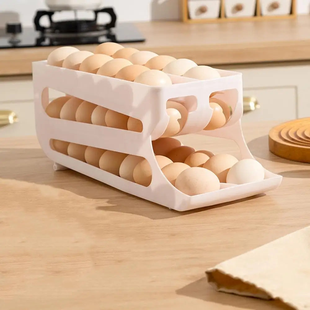 Automatic Rolling 3-Tier Egg Dispenser