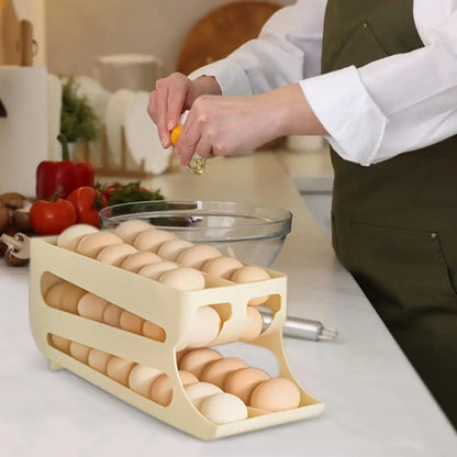 Automatic Rolling 3-Tier Egg Dispenser