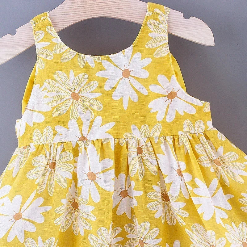 Girls Summer Floral Princess Dress