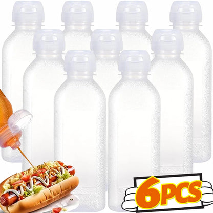 Plastic Oil Bottle Squeeze Condiment BBQ Dispenser