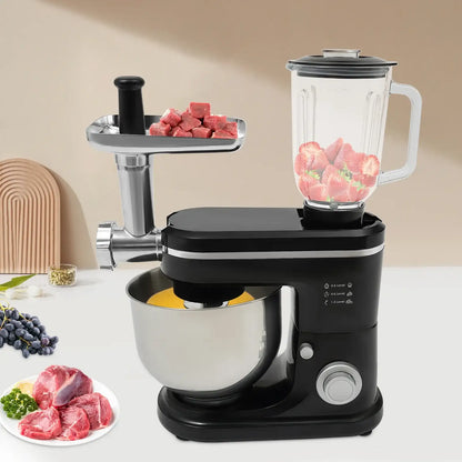 Kitchen Mixer with 6+1 Speed Settings, 1500W Power, for Dough, Whipped Cream, Juices,  Perfect for Home Bakery, or Restaurant
