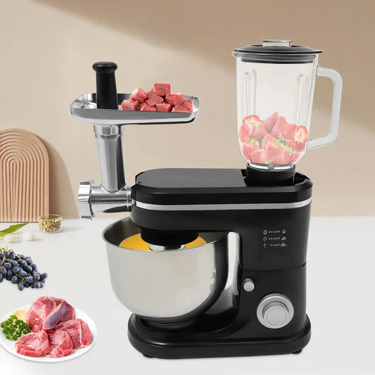 Kitchen Mixer with 6+1 Speed Settings, 1500W Power, for Dough, Whipped Cream, Juices,  Perfect for Home Bakery, or Restaurant