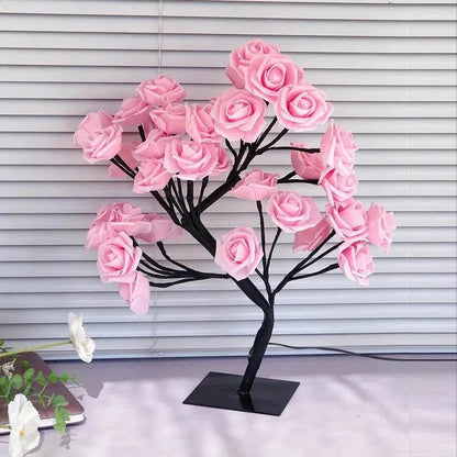 Rose Tree Lamp, USB Powered LED Light Flower Night Light for Home Decoration Outdoor Parties Weddings Gift - My Chroma Cart
