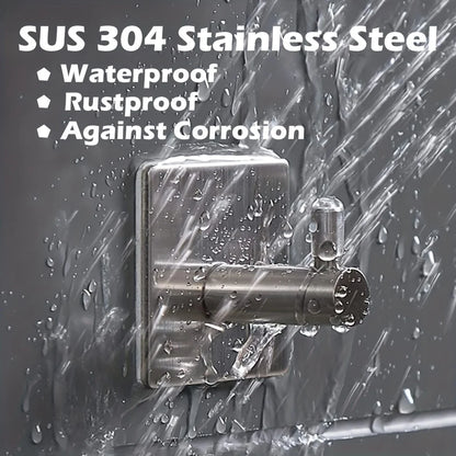 304 Steel Self-Adhesive Hooks 4pcs