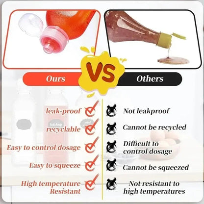 Plastic Oil Bottle Squeeze Condiment BBQ Dispenser