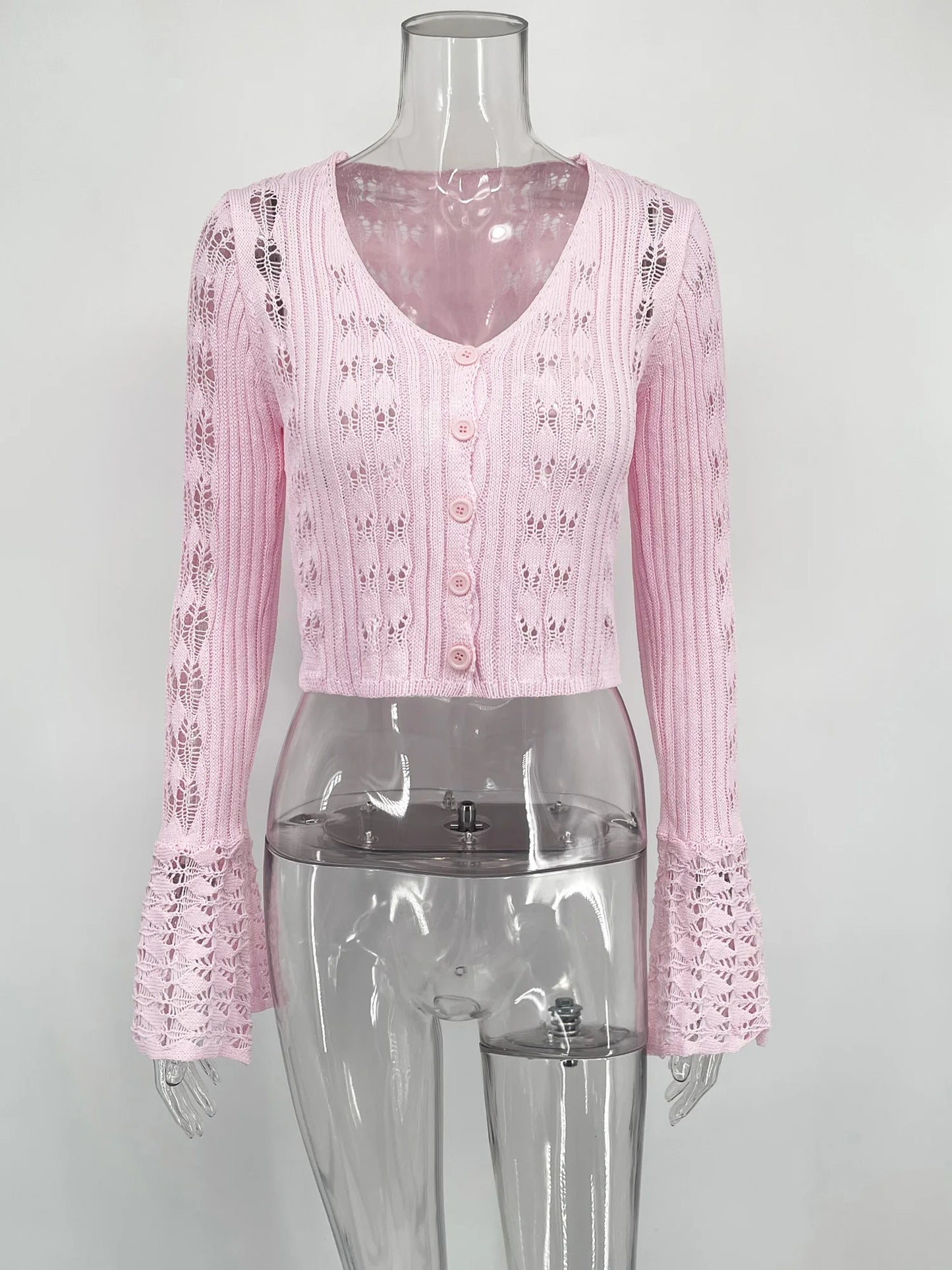 Tuularose Knitted V-Neck Top