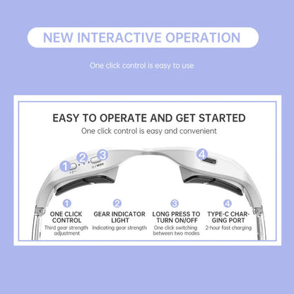 Product with labeled features on a blue background