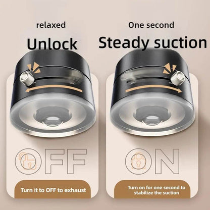 Vacuum Adsorption Magnetic Suction Cup Phone Mount Double Sided Hands-Free Magnetic Cell Phone Holder For Car/Gym/Mirror/Smoot - My Chroma Cart