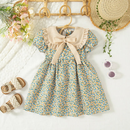 Baby Girl Floral Bow Dress