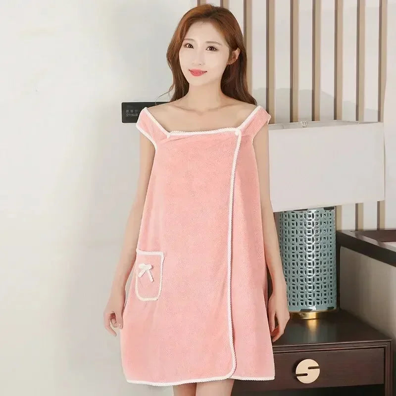 Wearable Bath Towel Dress