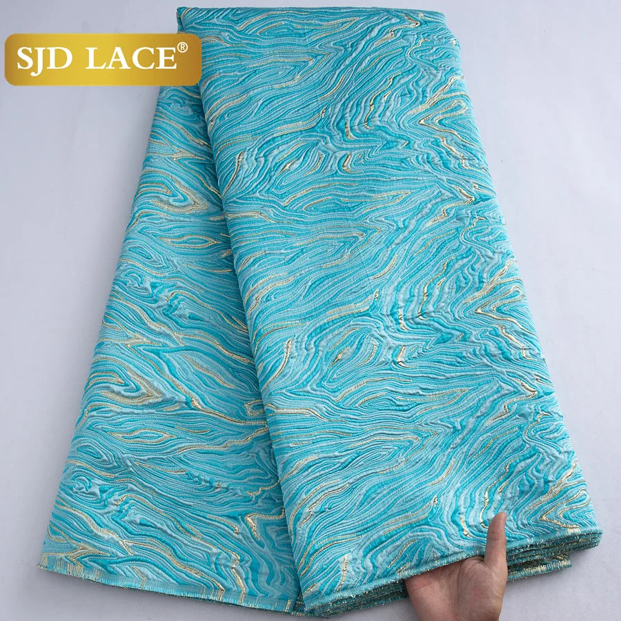 African Brocade Lace Fabric – 5 Yards