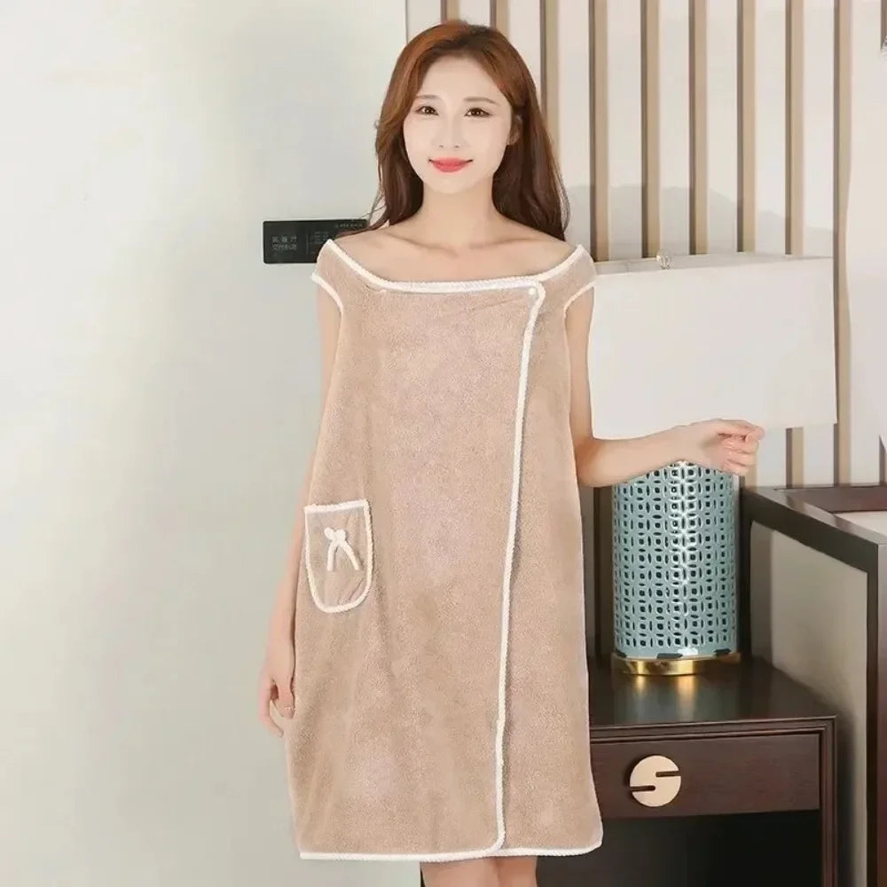 Wearable Bath Towel Dress