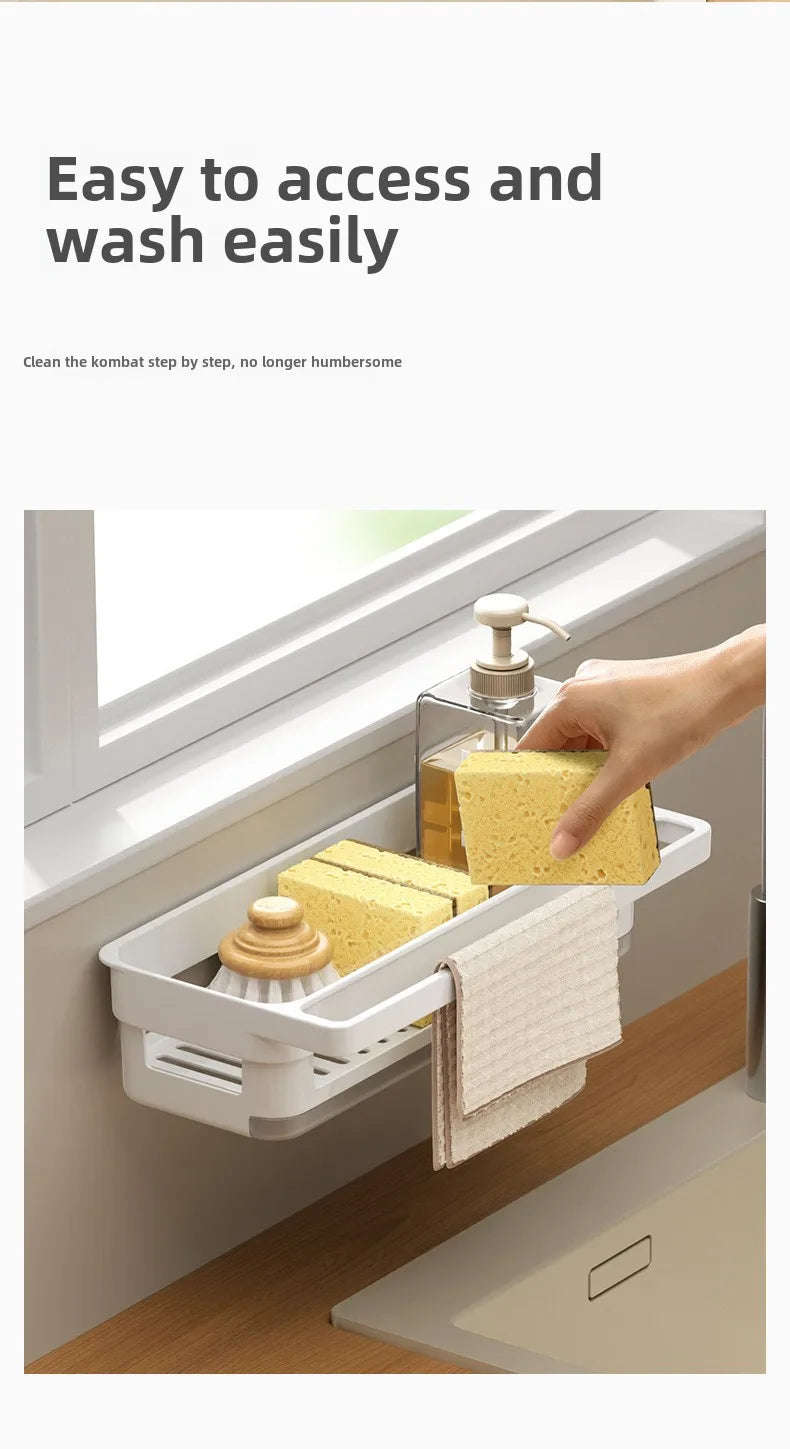 Sink Sponge Holder with Drainage Tray