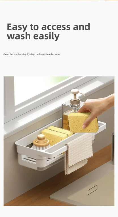 Sink Sponge Holder with Drainage Tray