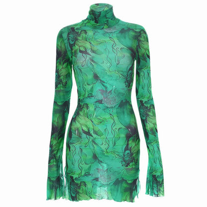 Women’s Y2K Mesh Vintage Dress