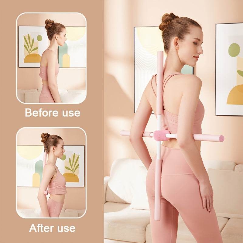 [Yoga Body Stick] Yoga Body Stick for Posture Correction, Shoulder and Neck Relief, and Open Back Training - Improve Flexibility and Balance with this Versatile Fitness Tool - My Chroma Cart