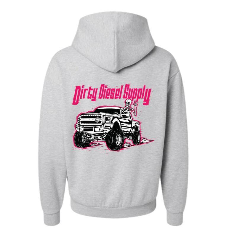 Dirty Diesel Supply 2011-2016 Ford F250 6.7 Red Powerstroke Hooded Sweatshirt - My Chroma Cart