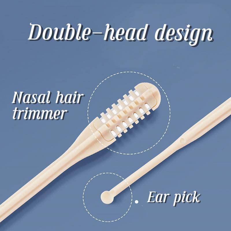 2Pc-Nasal Hair Cutter,2025 New Mini Double Sided Nose Hair Trimmer with Ear Picker,Handheld 360° Rotating Nose Hair Removal for Men,Women (2 Pcs) - My Chroma Cart
