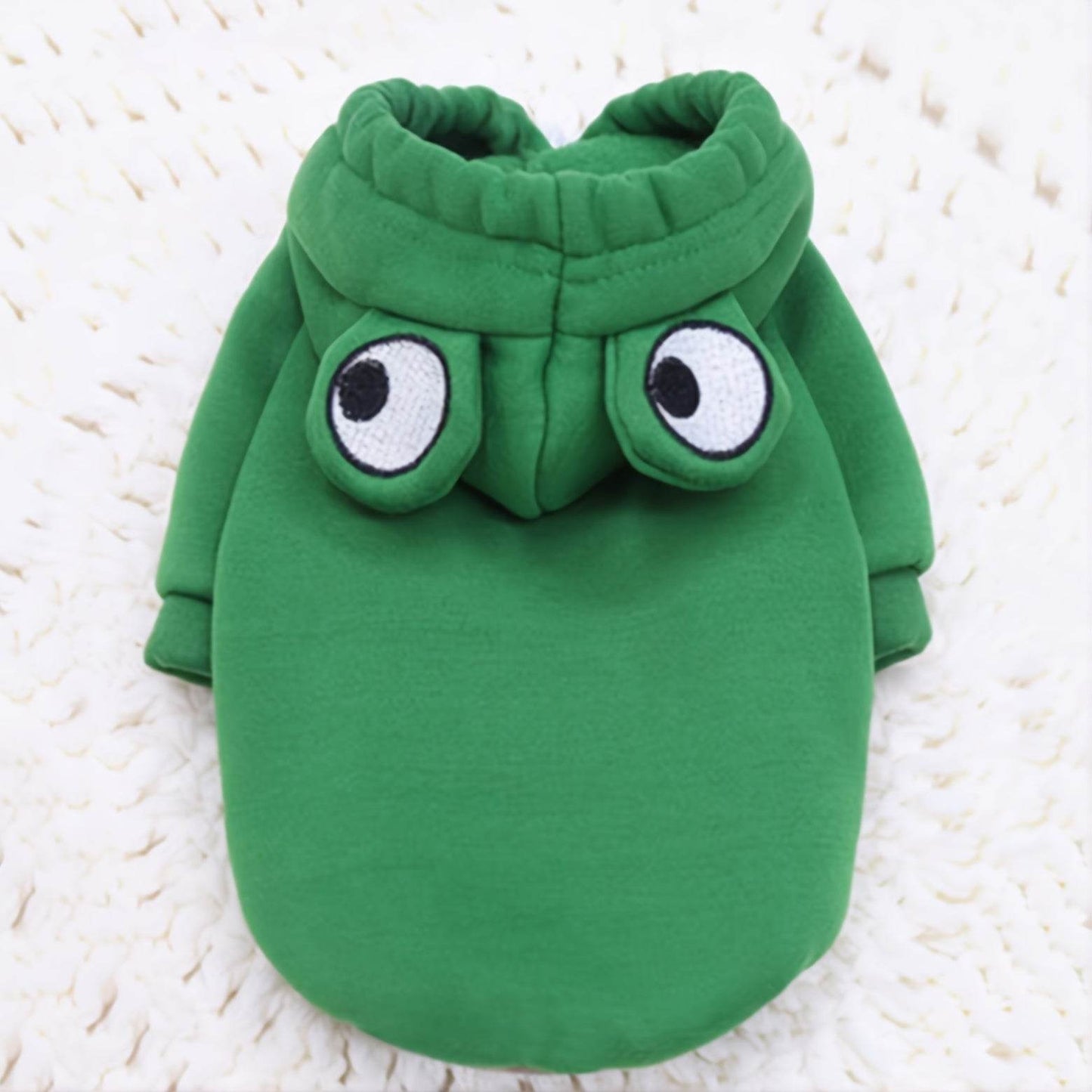 Green Fun Design Dog Hoodie - Cute Frog Pet Sweater For Small And Medium Dogs - Christmas Gift - My Chroma Cart