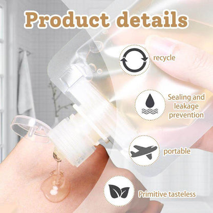 12 Counts Reusable Plastic Pouches, Squeeze Bulk Pouches, Clear Juice Drink Bags for Adults Travel Beverage - My Chroma Cart