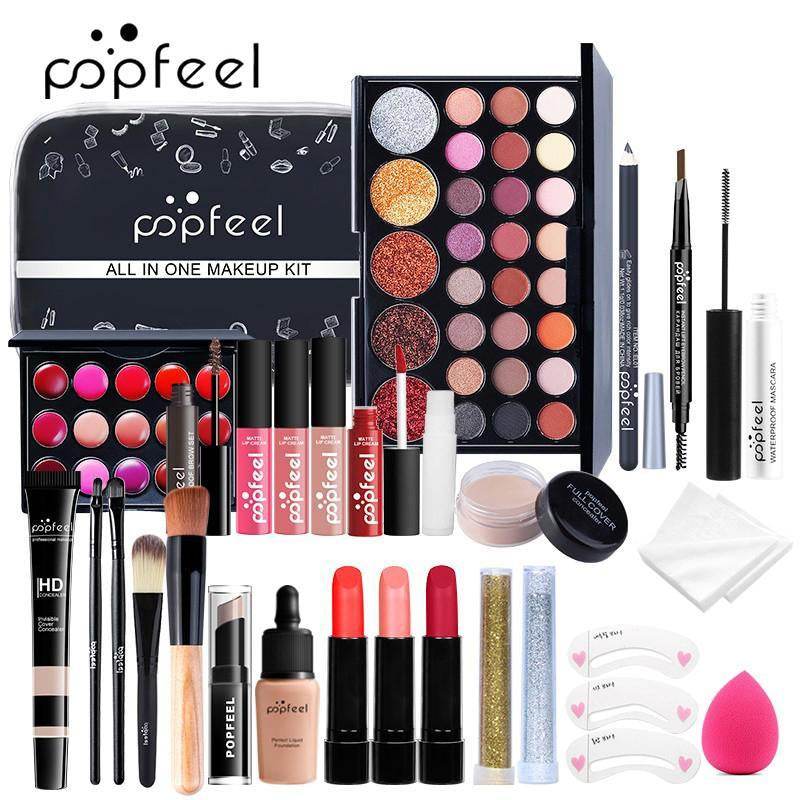 All in One Makeup Kit, Multipurpose Kit, Face Daily Makeup Kit, Cosmetic Starter Set, Makeup Gift Set for Women & Girls, Makeup Kit Set, Makeup Set, Makeup Bag, Eyeshadow Palette, Makeup Palette Set, Daily Makeup Kit, Makeup Bundle Box, Cosmetics Kit - My Chroma Cart