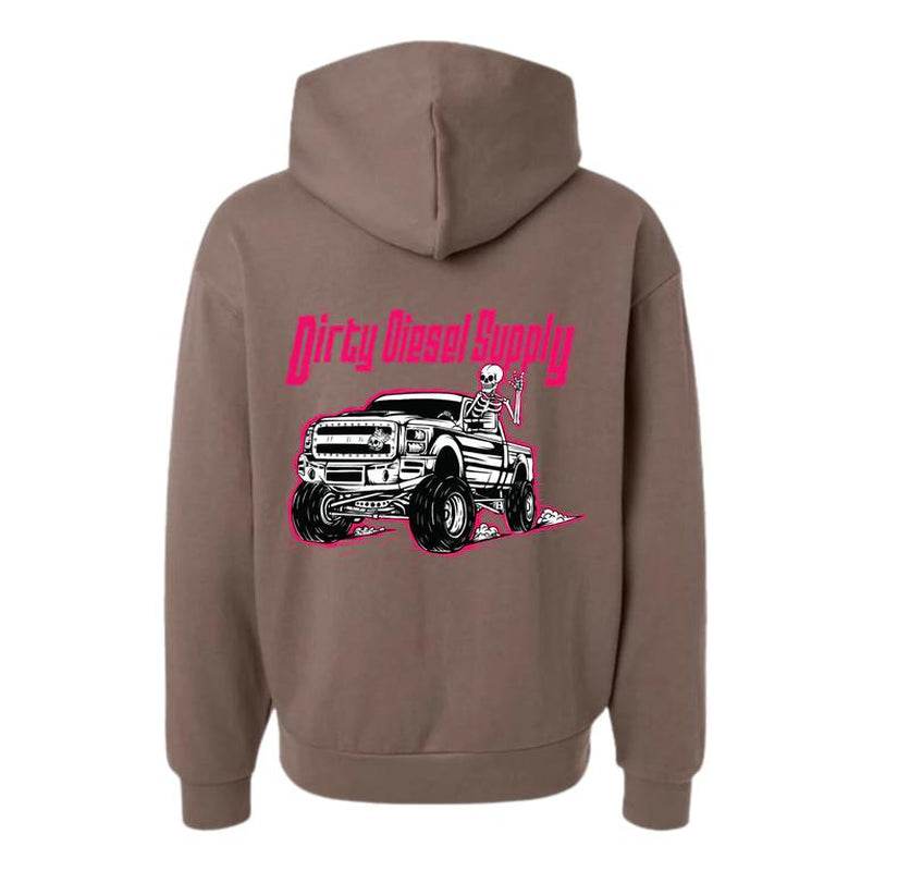 Dirty Diesel Supply 2011-2016 Ford F250 6.7 Red Powerstroke Hooded Sweatshirt - My Chroma Cart