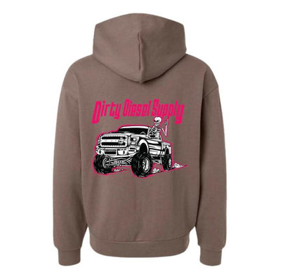 Dirty Diesel Supply 2011-2016 Ford F250 6.7 Red Powerstroke Hooded Sweatshirt - My Chroma Cart