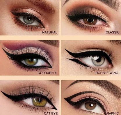 Eyeliner Stamp Korean Make up Black Liquid Eyeliner Pen Waterproof Double-Ended Eye Liner Pencil Beauty for Women Cosmetics - My Chroma Cart